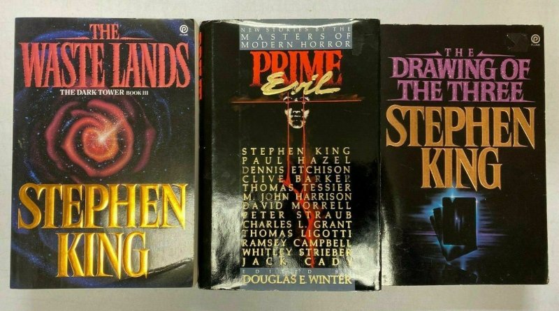 Stephen King lot all 3 different books 2 Softcovers + 1 Hardcover Years vary 