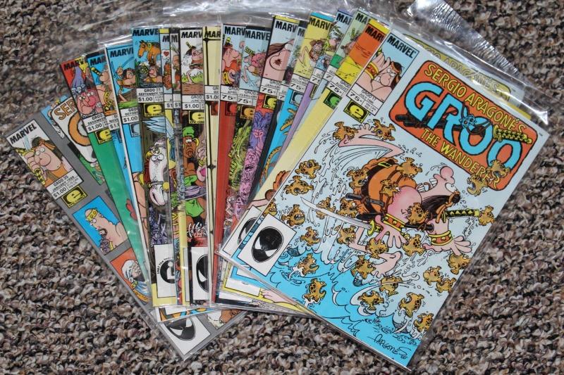 Marvel Comics Sergio Aragone's GROO THE WANDERER SET #17-35 F/VF (HX640)