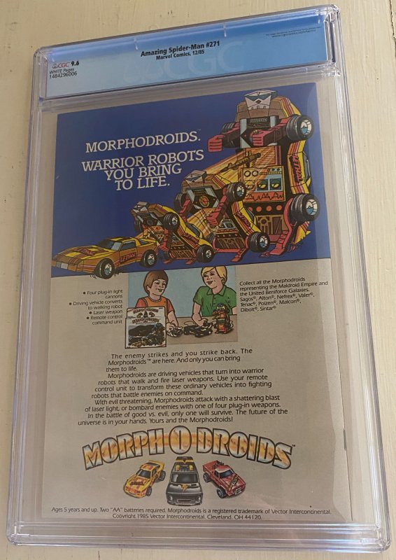 The Amazing Spider-Man #271 (1985) CGC Graded 9.6