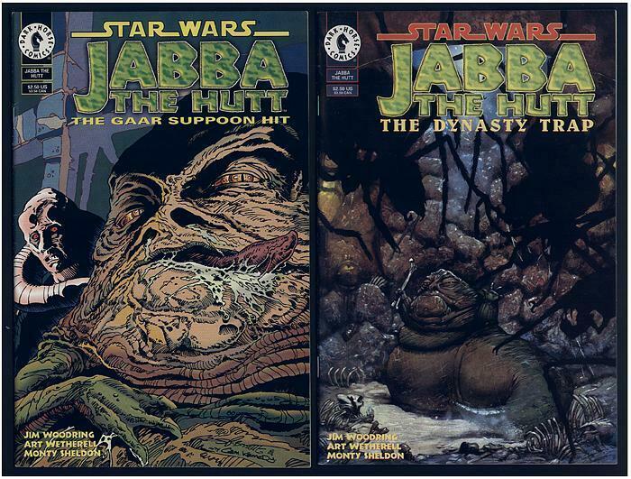 STAR WARS JABBA THE HUTT  SET OF TWO ONE SHOTS