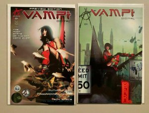 Vampi Digital #1 A + Vampi Digital Preview #1 Bad Girl  8.0 VF (2001)