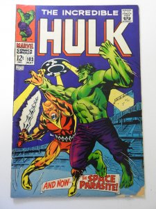 The Incredible Hulk #103 (1968) GD/VG Condition!