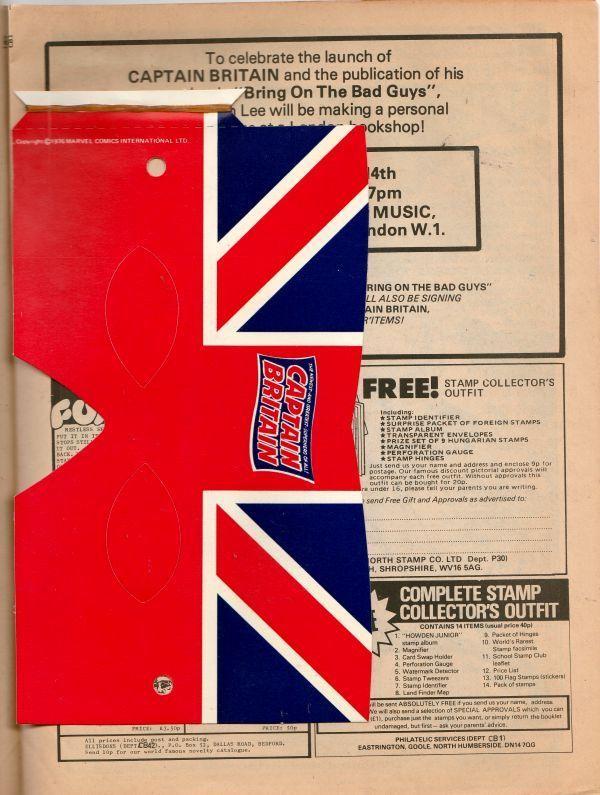 Captain Britain 1 UK Original  strict FN/VF+ 7.5 High-Grade 1st Captain Britain