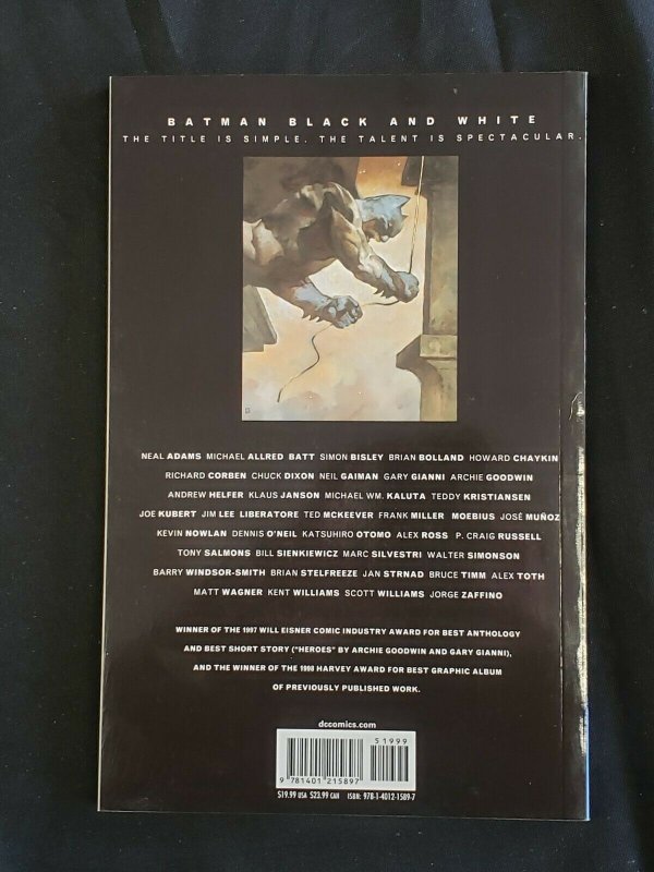 BATMAN BLACK AND WHITE (VF/NM) UNREAD, TPB, SOFTCOVER, PERPETUAL MOURNING 2007