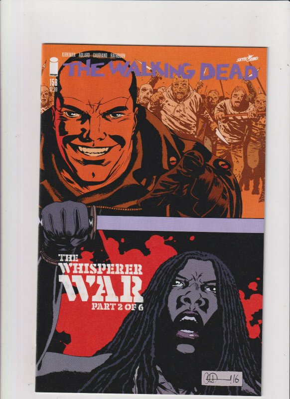 The Walking Dead #157 NM- 9.2 Image Comics Beta Negan Whisperers War pt.2