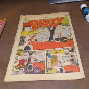 BUZZY Comics #40 DC pre-code teen humor Bicycle cover GGA judy binky archie