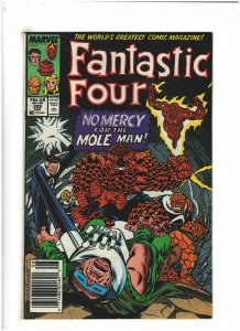 Fantastic Four #329 VF 8.0 Newsstand Marvel Comics 1989 vs. Mole Man