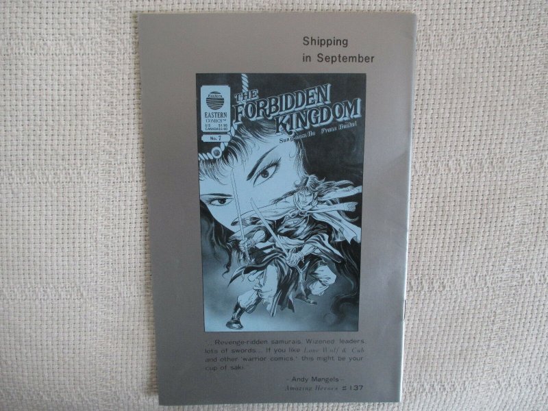 1988 The Demon Warrior #10 September Eastern Comics VF