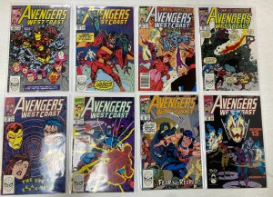 West Coast Avengers lot #51-102 Marvel 26 pieces average 8.0 VF (1989-93)
