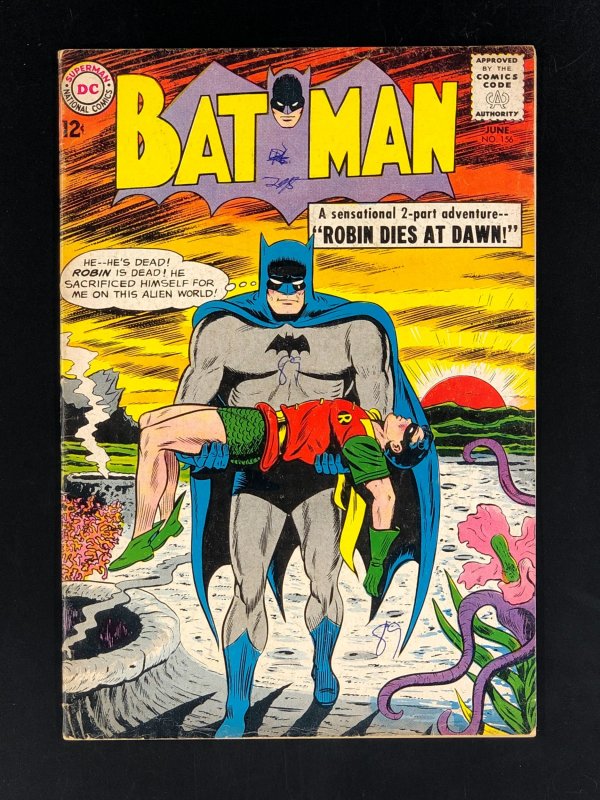 Batman #156 (1963) VG/FN Iconic Moldoff Cover, 1st Dr. Hurt