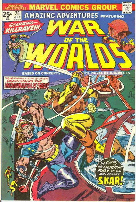 Amazing Adventures (3rd Series) #25 VF; Marvel | Killraven War of the Worlds - w 