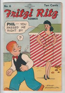 Fritzi Ritz #6 (Dec-49) VG/FN Affordable-Grade Egbert