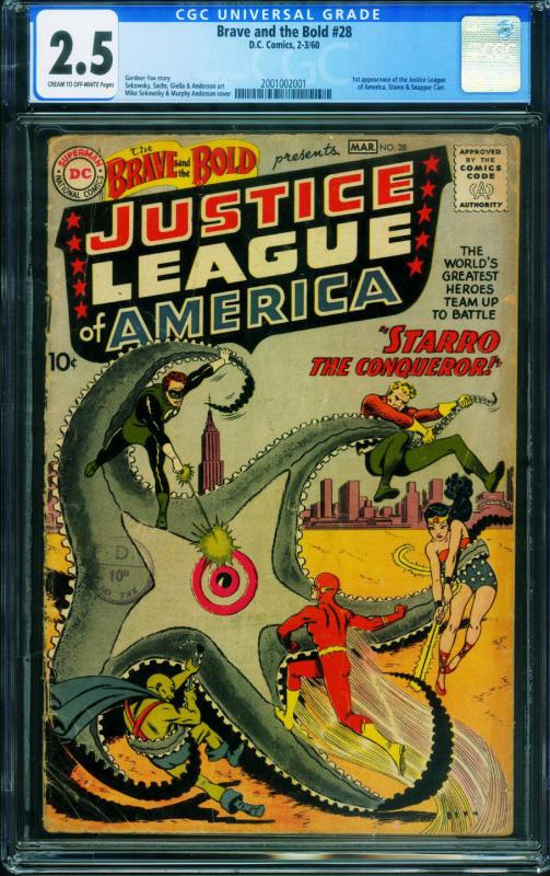 Brave And The Bold #28-CGC 2.5-First Justice League of America-1960 2001002001