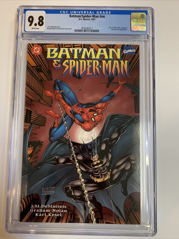 Batman / Spider-man (1977) # NN ( CGC 9.8 WP) Nolan Kesel Cover & Art