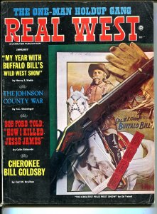 Real West  1/1970-Buffal Bill Wild West Show-Bob Ford-Jesse James-VG