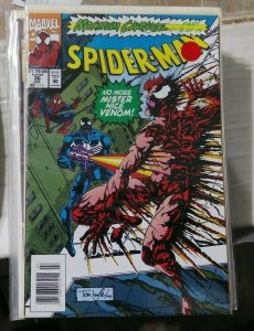 SPIDER-MAN # 36  MARVEL 1993  MAXIMUM CARNAGE PT 8 VENOM  VS CARNAGE