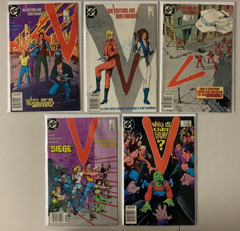 V Lot#1-16 13 different books average 6.5 FN (1985-86)