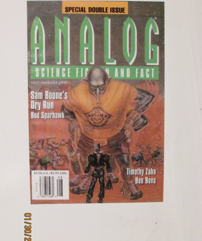 Original Kelly Freas Analog Cover Preliminary Art with Galley