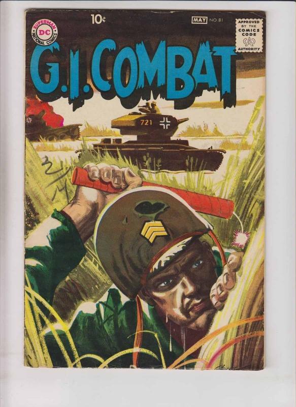 G.I. Combat #81 VG may 1960 - silver age dc comics - war - grandenetti cover