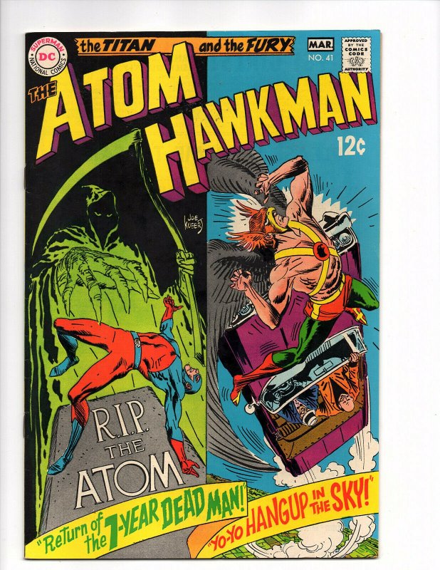 Atom and Hawkman #41 (Feb-Mar 1969, DC) - Very Fine/Near Mint