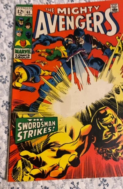 The Avengers #65 (1969)mightier than a sword  vs swordsman
