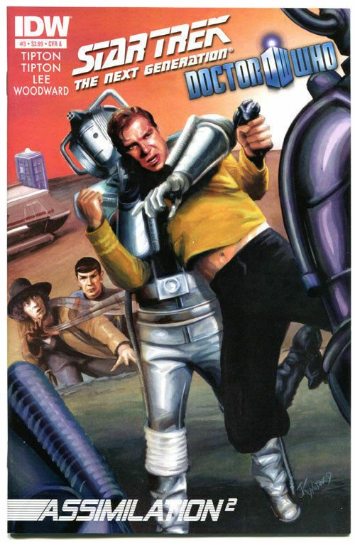 STAR TREK DOCTOR WHO #3 A, VF/NM, Next Generation, Borgs, 2012,more in store