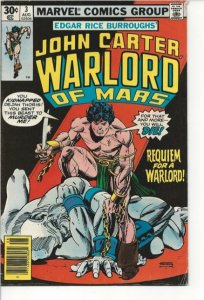 Marvel Comics! John Carter! Warlord of Mars! Issue 3!