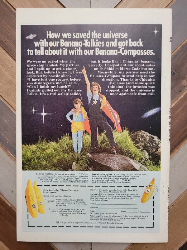 MARVEL Two-in-One ANNUAL #4 VF 8.0 (1979) THING & BLACK BOLT Mission of Gravity