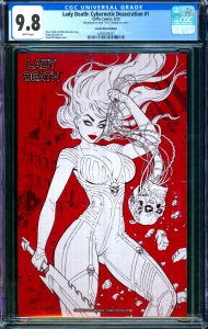 Lady Death Cybernetic Desecration #1 McTeigue Scarlet Metal Coffin CGC 9.8 /15