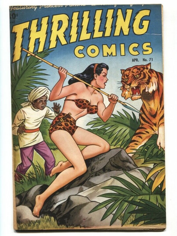 Thrilling Comics #71 1949- Princess Pantha-Frank Frazetta-Schomburg-Comic Book