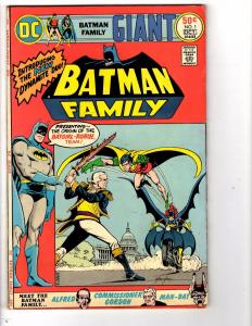 Batman Family # 1 FN/VF DC Comic Book Robin Batgirl Huntress Joker Pengiun J149