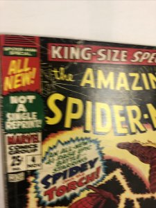 Amazing Spider-Man Annual (1967) # 4 (Vg/F) Spidey battles Human Torch