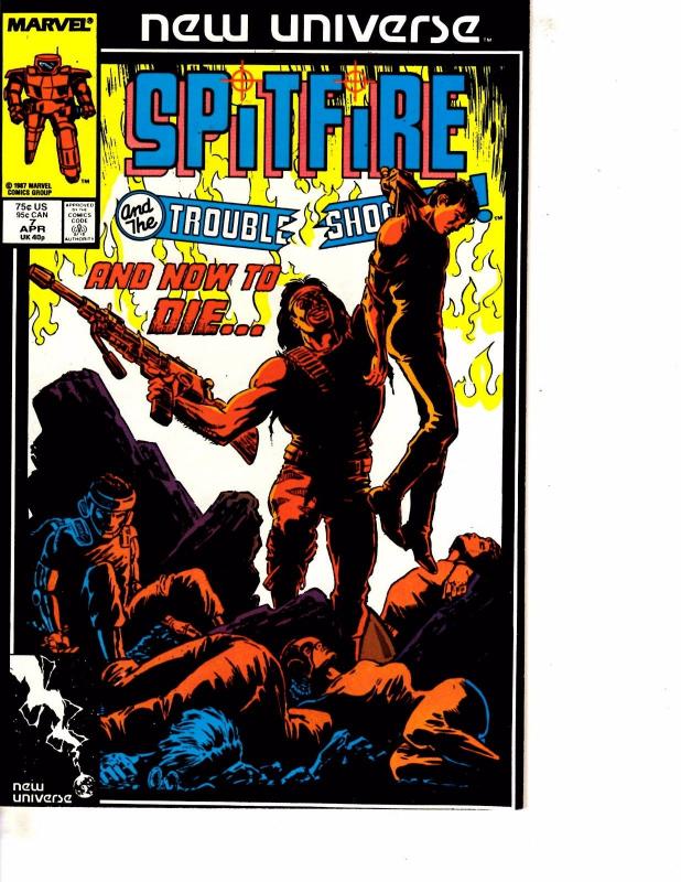 Lot Of 8 Spitfire Troubleshooters Marvel Comic Books #5 6 7 8 9 10 11 12  ON11