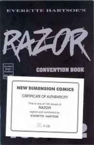 Razor Convention Book #20 of 100 Signed & numbered by Everette Hartsoe