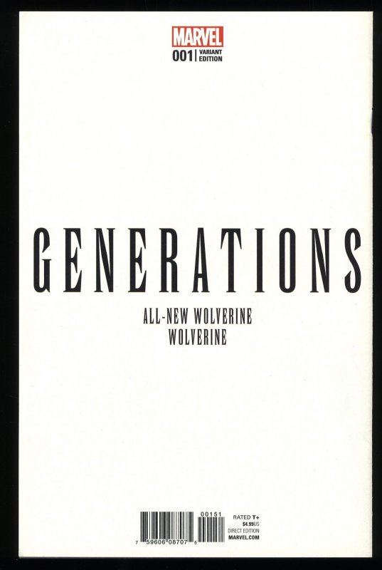 Generations: Wolverine & All-New Wolverine #1 NM- 9.2 Signed Stan Lee! Variant