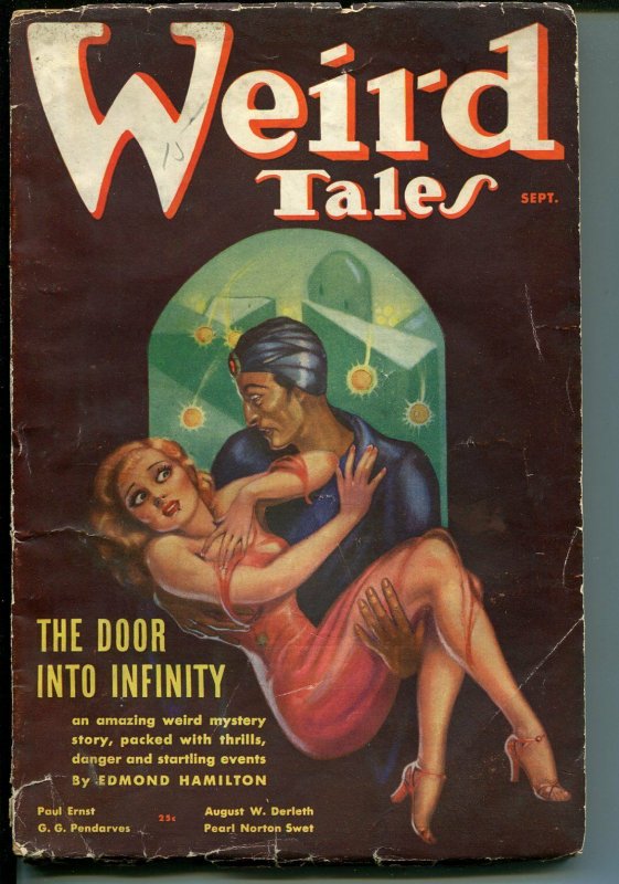 Weird Tales 9/1936-Margaret Brundage-Good Girl Art-Dr Satan-R E Howard-pulp-G/VG