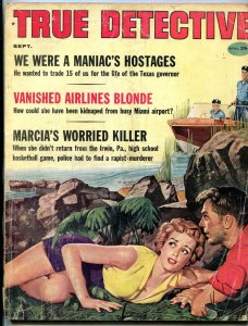 True Detective Magazine September 1959- Vanished Airlines Blonde- Crime