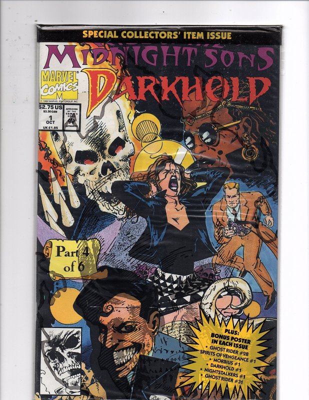 Marvel Comics Darkhold #1  Rise of the Midnight Sons Un-opened w/Poster