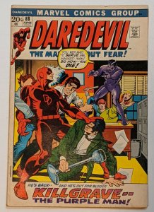Daredevil #88 (Jun 1972, Marvel) VG/FN 5.0 Purple Man app Black Widow origin