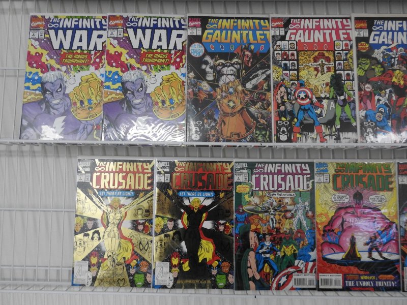 Infinity War, Infinity Gauntlet, & Infinity Crusade Complete Sets!!! Avg VF+ !