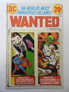 Wanted, The World's Most Dangerous Villains #9 (1973) VF Condition!