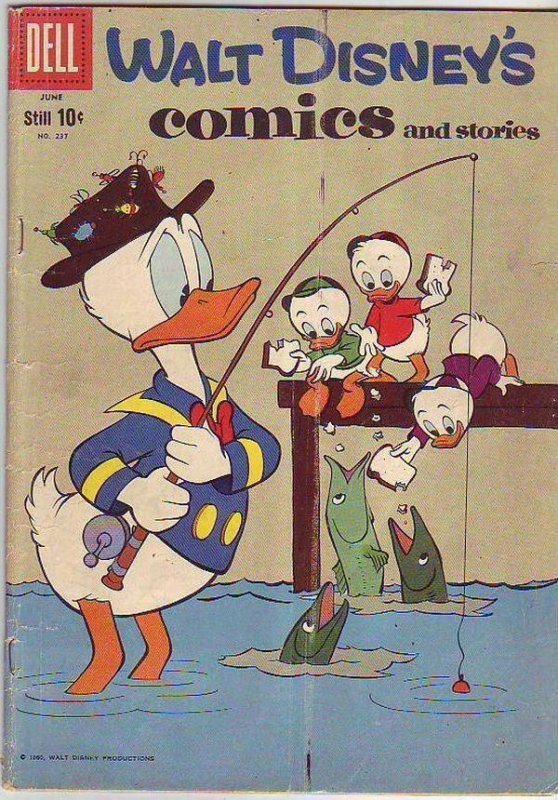 Comics and Stories, Walt Disney's #237 (Jun-60) VG Affordable-Grade Donald Du...