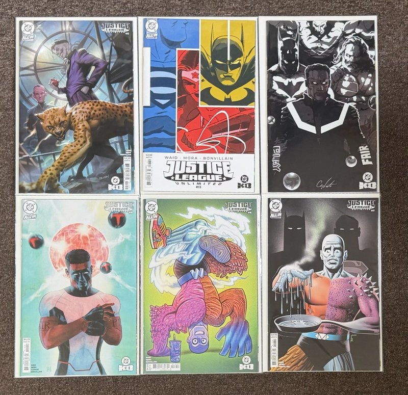 Justice League Unlimited #12,13,14,15,16,17 NM Lot DC KO Variant 2026