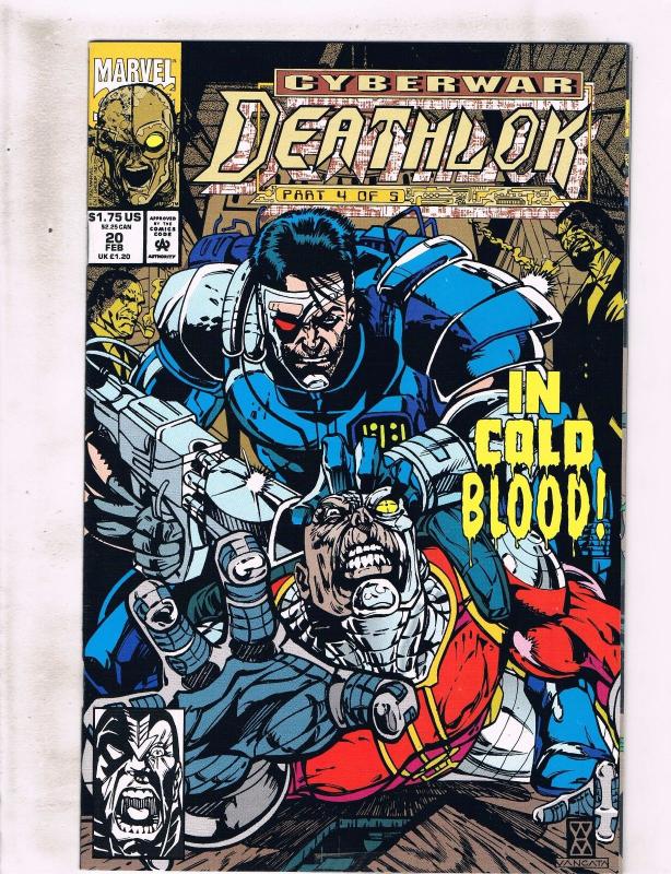 Lot of 5 Deathlok Marvel Comic Book #19 20 21 22 23 KS2