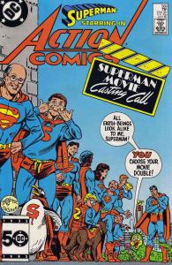 Action Comics #569 VG ; DC | low grade comic Superman Movie Casting Call Penguin
