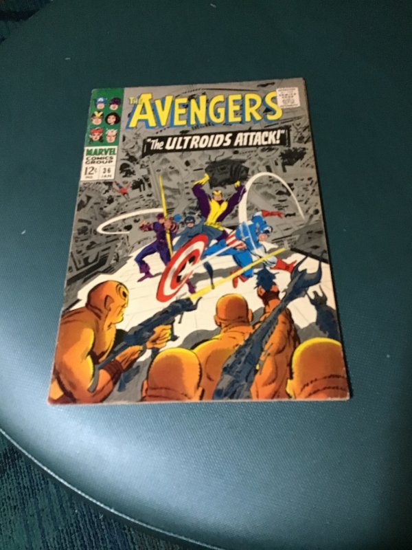 The Avengers #36 (1967) 1st Ultroids! High-Grade VF Oregon Cert Wow!