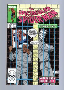 Spectacular Spider-Man #151 - Sal Buscema Cover Art. Tombstone App. (9.2) 1989
