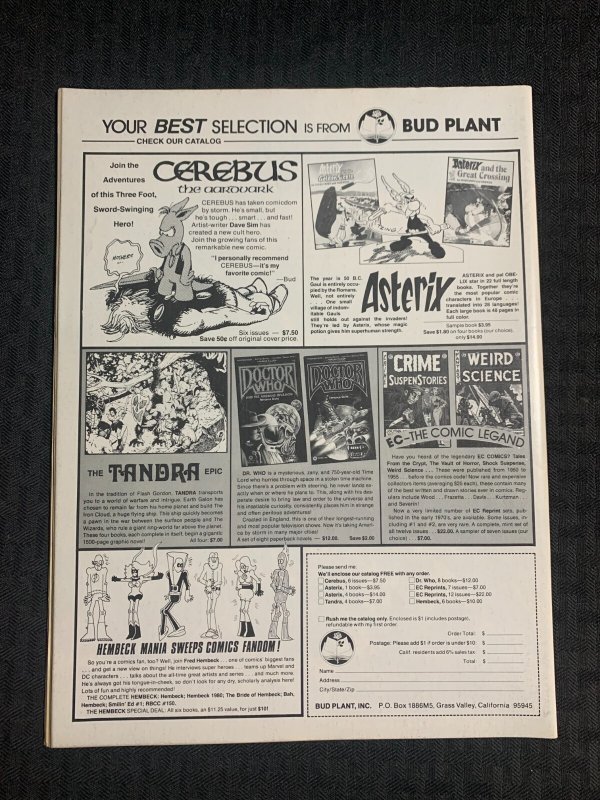 1981 BIZARRE ADVENTURES Magazine #25 FN 6.0 Paul Gulacy Black Widow