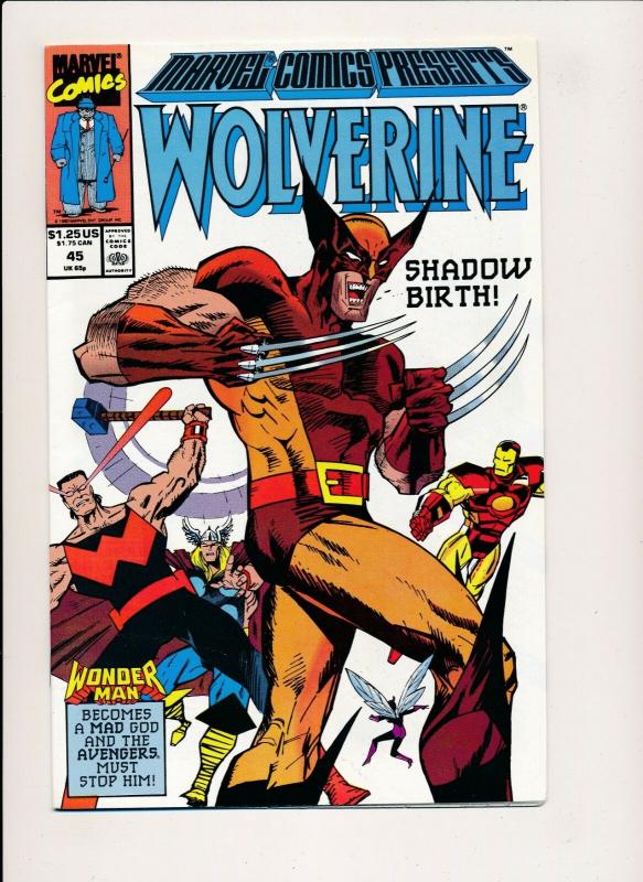 WOLVERINE #45 Marvel Comics Presents 1990 ~ NM (PJ12) 