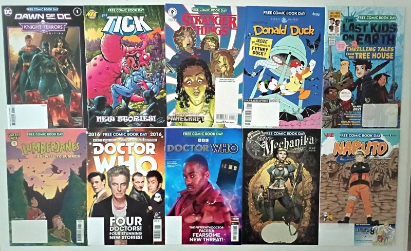 50 Free Comic Book Day Comic Lot NM (9.4) AVERAGE Modern Age KEYS?